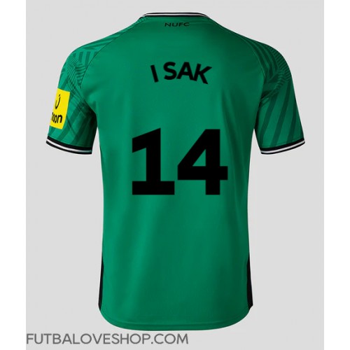 Dres Newcastle United Alexander Isak #14 Preč 2023-24 Krátky Rukáv